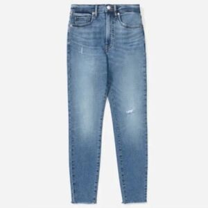 Everlane Authentic Stretch High Rise Skinny Distressed